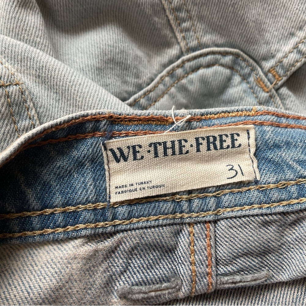 Free People Haywire High Rise Cargo Wide Leg Jeans‎ Size 31 - Picture 7 of 8